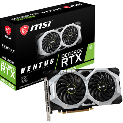 Видеокарта NVIDIA GeForce RTX 2060 Super MSI 8192Mb [RTX  2060 SUPER VENTUS OC V1]