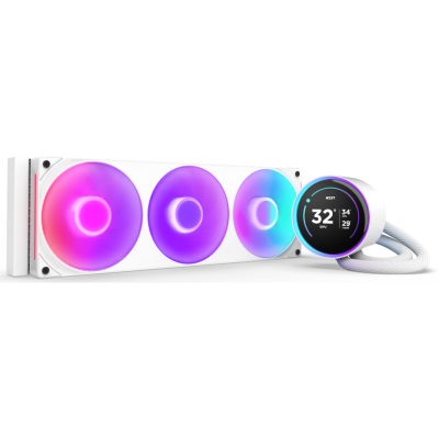 Система жидкостного охлаждения NZXT Kraken Elite 360 RGB White [RL-KR36E-W2] [330W]