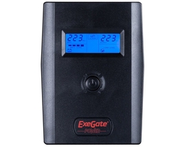 Источник беспребойного питания Exegate Power Smart ULB-600 LCD [EURO,RJ,USB]