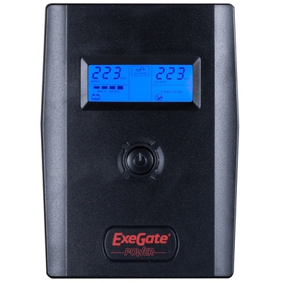 Источник беспребойного питания Exegate Power Smart ULB-600 LCD [EURO,RJ,USB]