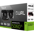 Видеокарта NVIDIA GeForce RTX 5060 Ti ASUS OC 16Gb [DUAL-RTX5060TI-O16G]