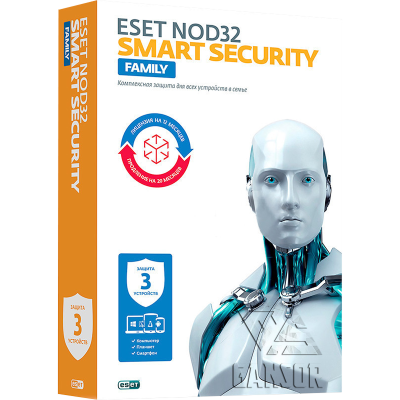 ПО Антивирус ESET NOD32 Smart Security (3-ПК, 1-год)